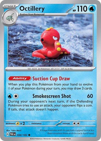 Octillery (Scarlet and Violet: Paradox Rift) Light Play Reverse Holofoil