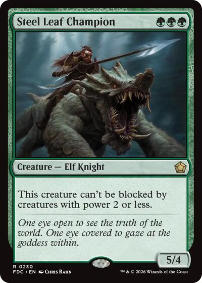 Steel Leaf Champion (Commander: Foundations) Near Mint