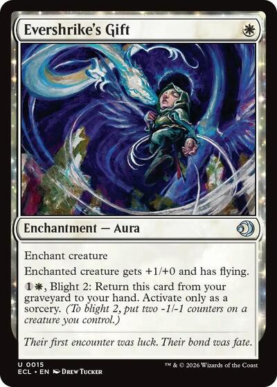 Evershrike's Gift (Lorwyn Eclipsed) Light Play Foil