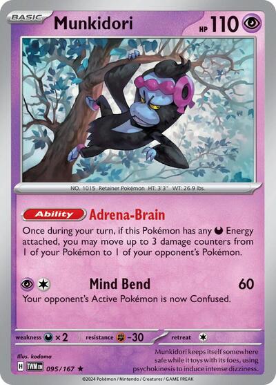 Munkidori (SV06: Twilight Masquerade) Light Play Reverse Holofoil