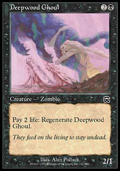 Deepwood Ghoul (Mercadian Masques) Heavy Play