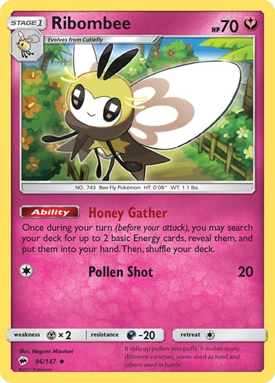 Ribombee (SM - Burning Shadows) Heavy Play