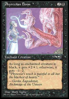 Phyrexian Boon (Glowing Tentacle) (Alliances) Light Play