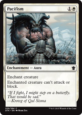 Pacifism (Dragons of Tarkir) Light Play Foil