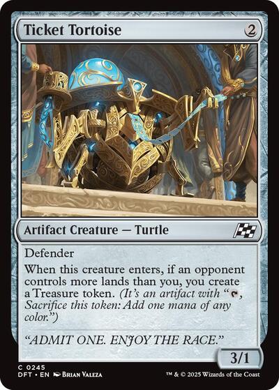 Ticket Tortoise (Aetherdrift) Light Play