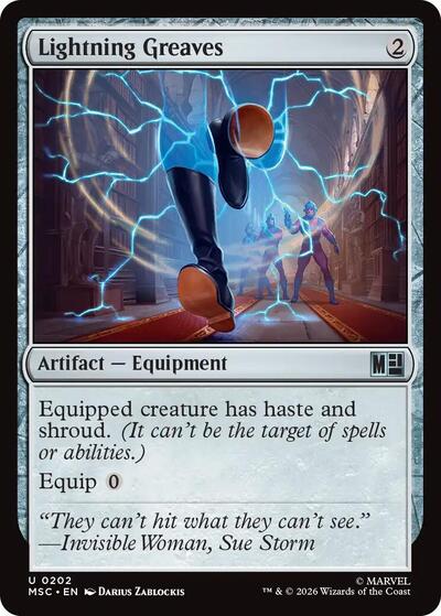 Lightning Greaves (Commander: Marvel Super Heroes) Light Play