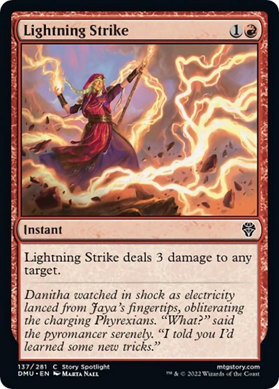 Lightning Strike (Dominaria United) Light Play
