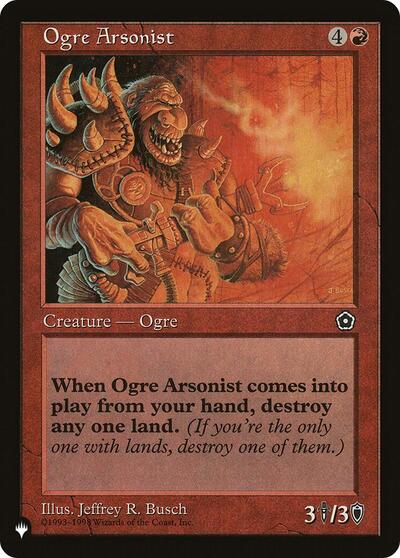 Ogre Arsonist (The List) Light Play