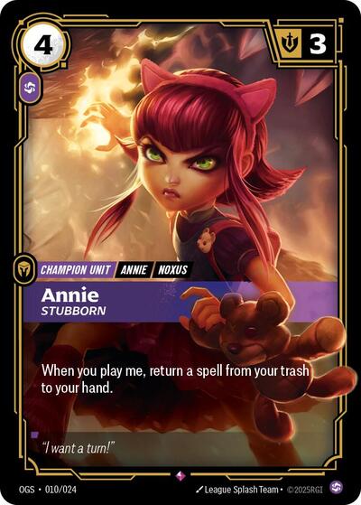 Annie Stubborn (Origins: Proving Grounds) Light Play