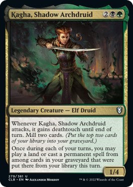 Kagha, Shadow Archdruid (Commander Legends: Battle for Baldur's Gate) Light Play