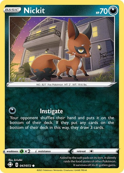 Nickit (Shining Fates) Light Play