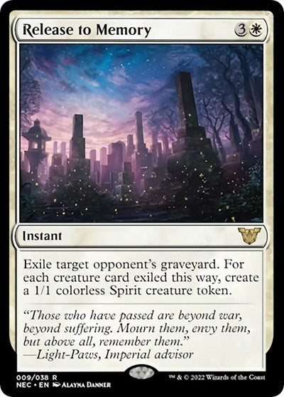 Release to Memory (Commander: Kamigawa: Neon Dynasty) Light Play