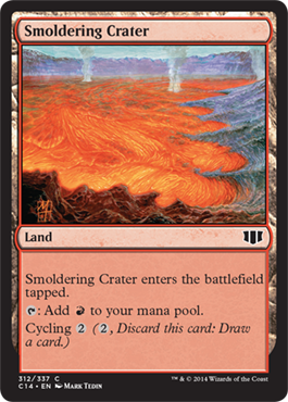 Smoldering Crater (Commander 2014 Edition) Light Play