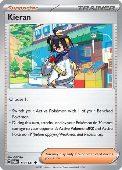 Kieran - 113 (SV: Prismatic Evolutions) Light Play