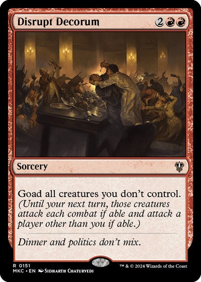 Disrupt Decorum (Commander: Murders at Karlov Manor) Light Play
