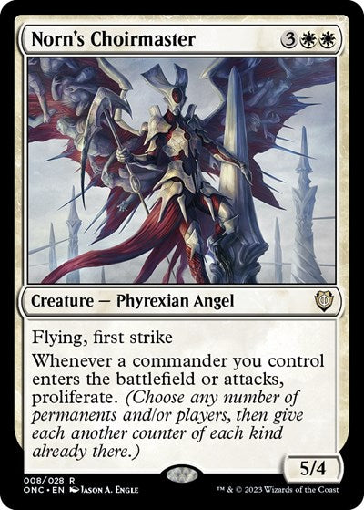 Norn's Choirmaster (Commander: Phyrexia: All Will Be One) Light Play