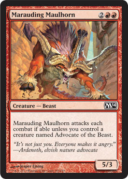 Marauding Maulhorn (Magic 2014 Core Set) Light Play