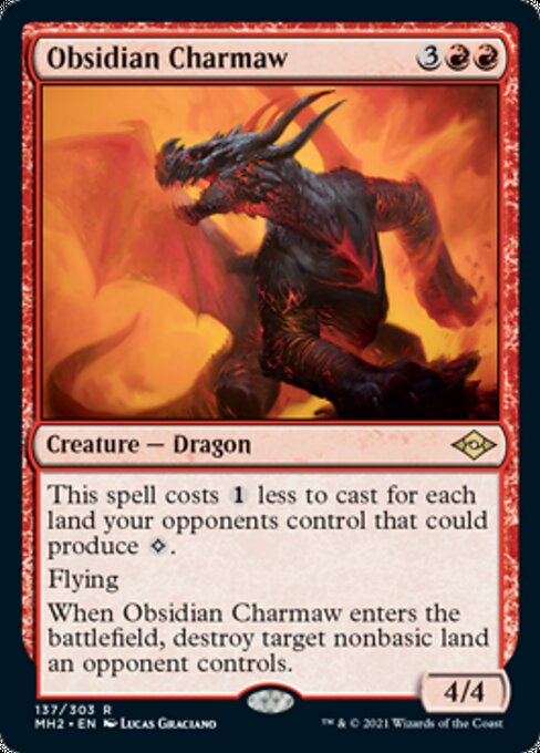 Obsidian Charmaw (Modern Horizons 2) Light Play