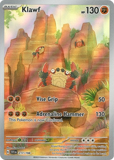 Klawf - 217 (Scarlet and Violet: Base Set) Light Play Holofoil
