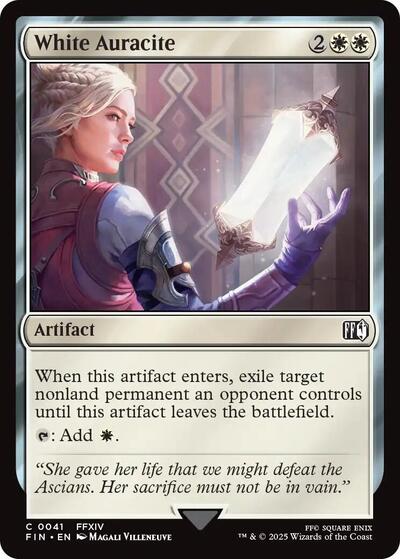 White Auracite (Universes Beyond: FINAL FANTASY) Light Play Foil