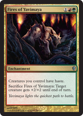 Fires of Yavimaya (Conspiracy) Light Play
