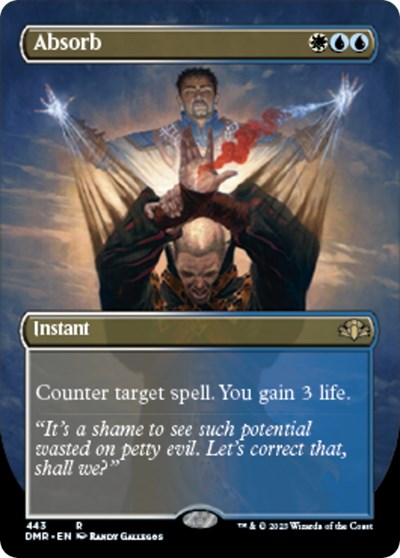 Absorb (Borderless) (Dominaria Remastered) Light Play