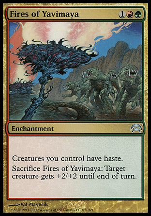 Fires of Yavimaya (Planechase) Light Play