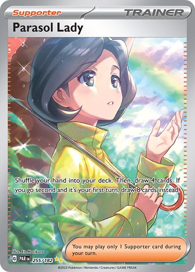 Parasol Lady - 255 (Scarlet and Violet: Paradox Rift) Near Mint