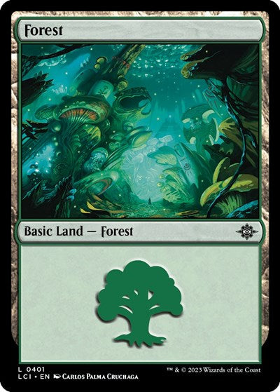 Forest (0401) (The Lost Caverns of Ixalan) Light Play