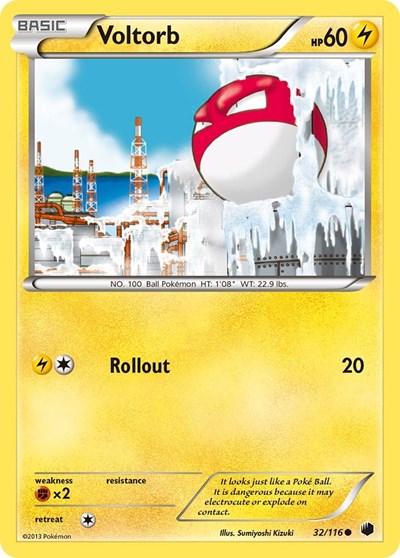 Voltorb (Plasma Freeze) Damaged / Poor