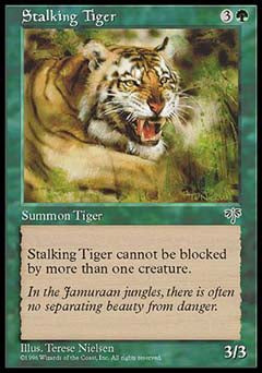 Stalking Tiger (Mirage) Light Play