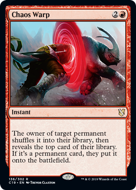 Chaos Warp (Commander 2019) Damaged / Poor