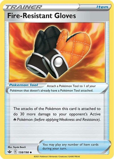 Fire-Resistant Gloves (SWSH06: Chilling Reign) Medium Play