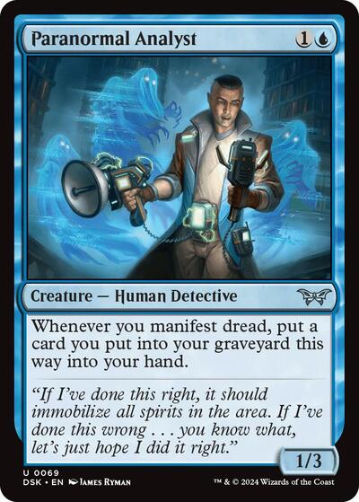 Paranormal Analyst (Duskmourn: House of Horror) Light Play Foil
