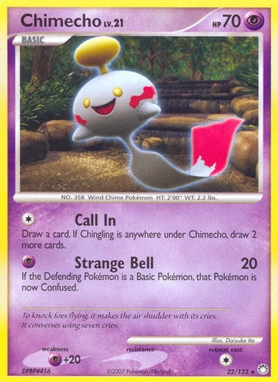 Chimecho (Mysterious Treasures) Damaged / Poor Reverse Holofoil