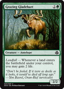 Grazing Gladehart (Duel Decks: Kiora vs Elspeth) Light Play