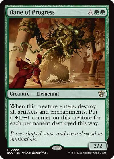 Bane of Progress (Commander: Lorwyn Eclipsed) Light Play