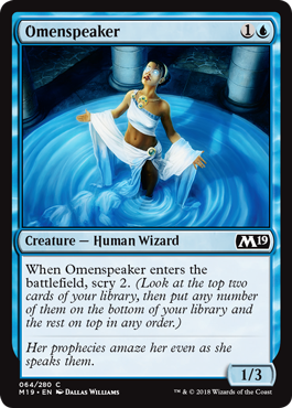 Omenspeaker (Magic 2019 Core Set) Light Play