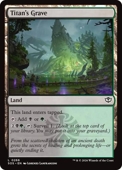 Titan's Grave (Secrets of Strixhaven) Light Play