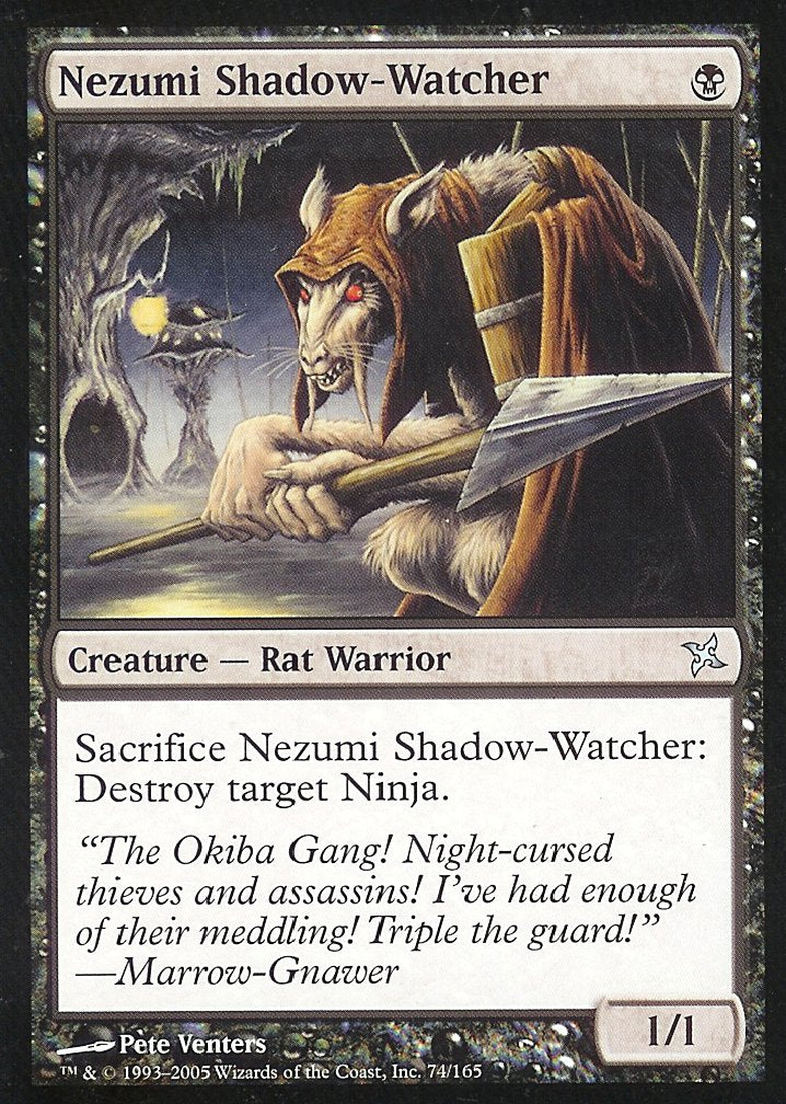 Nezumi Shadow-Watcher (Betrayers of Kamigawa) Light Play