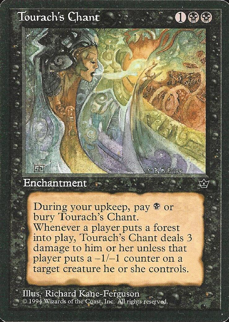 Tourach's Chant (Fallen Empires) Light Play