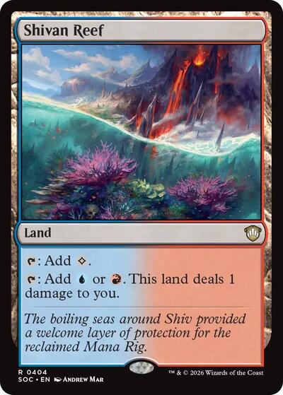 Shivan Reef (Commander: Secrets of Strixhaven) Light Play