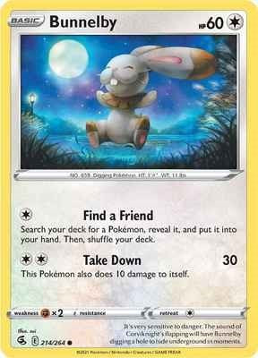 Bunnelby (SWSH08: Fusion Strike) Light Play