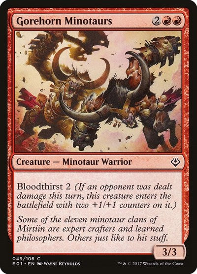 Gorehorn Minotaurs (Archenemy: Nicol Bolas) Medium Play