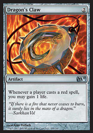 Dragon's Claw (Magic 2011 Core Set) Light Play