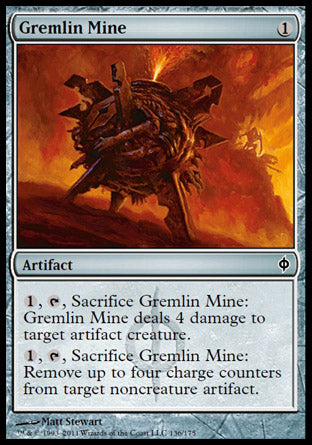 Gremlin Mine (New Phyrexia) Light Play Foil