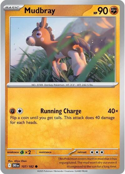 Mudbray (SV10: Destined Rivals) Light Play Reverse Holofoil
