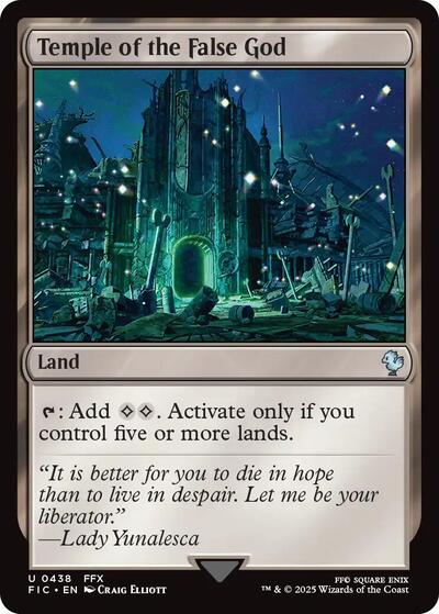 Temple of the False God (Commander: FINAL FANTASY) Light Play