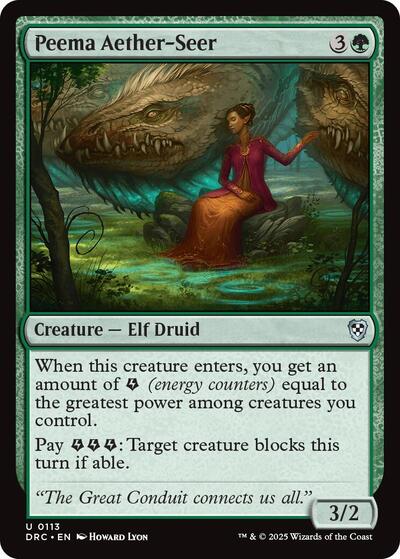 Peema Aether-Seer (Commander: Aetherdrift) Light Play