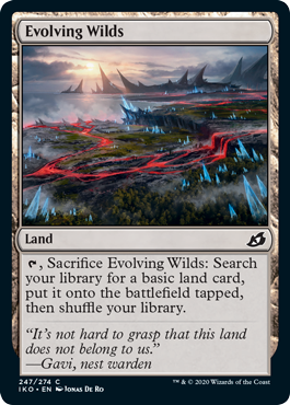 Evolving Wilds (Ikoria: Lair of Behemoths) Heavy Play